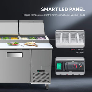 3 Door Refrigerated Food Prep Table