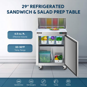 Commercial Refrigerator Prep Table