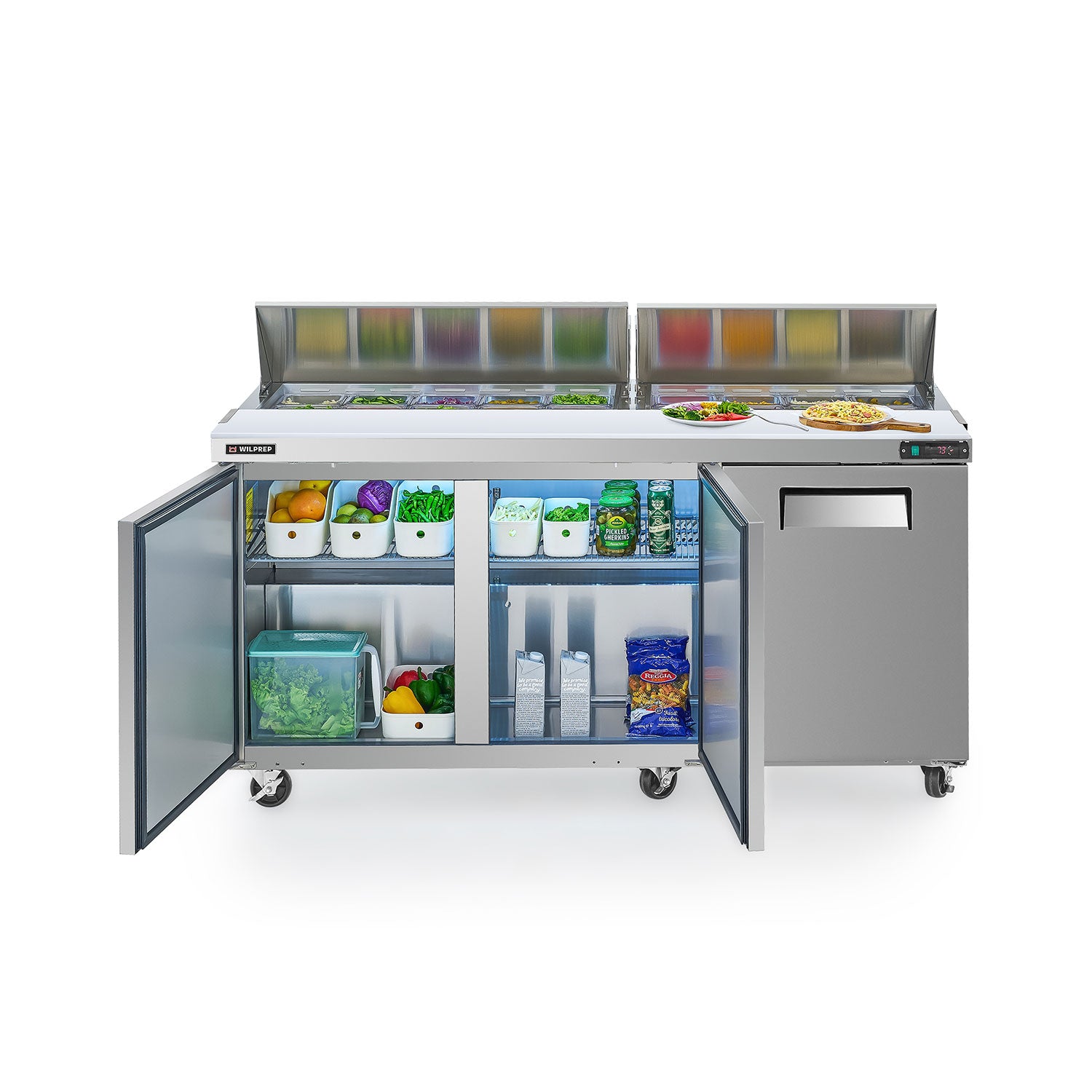 72" Commercial Salad Prep Table Refrigerator