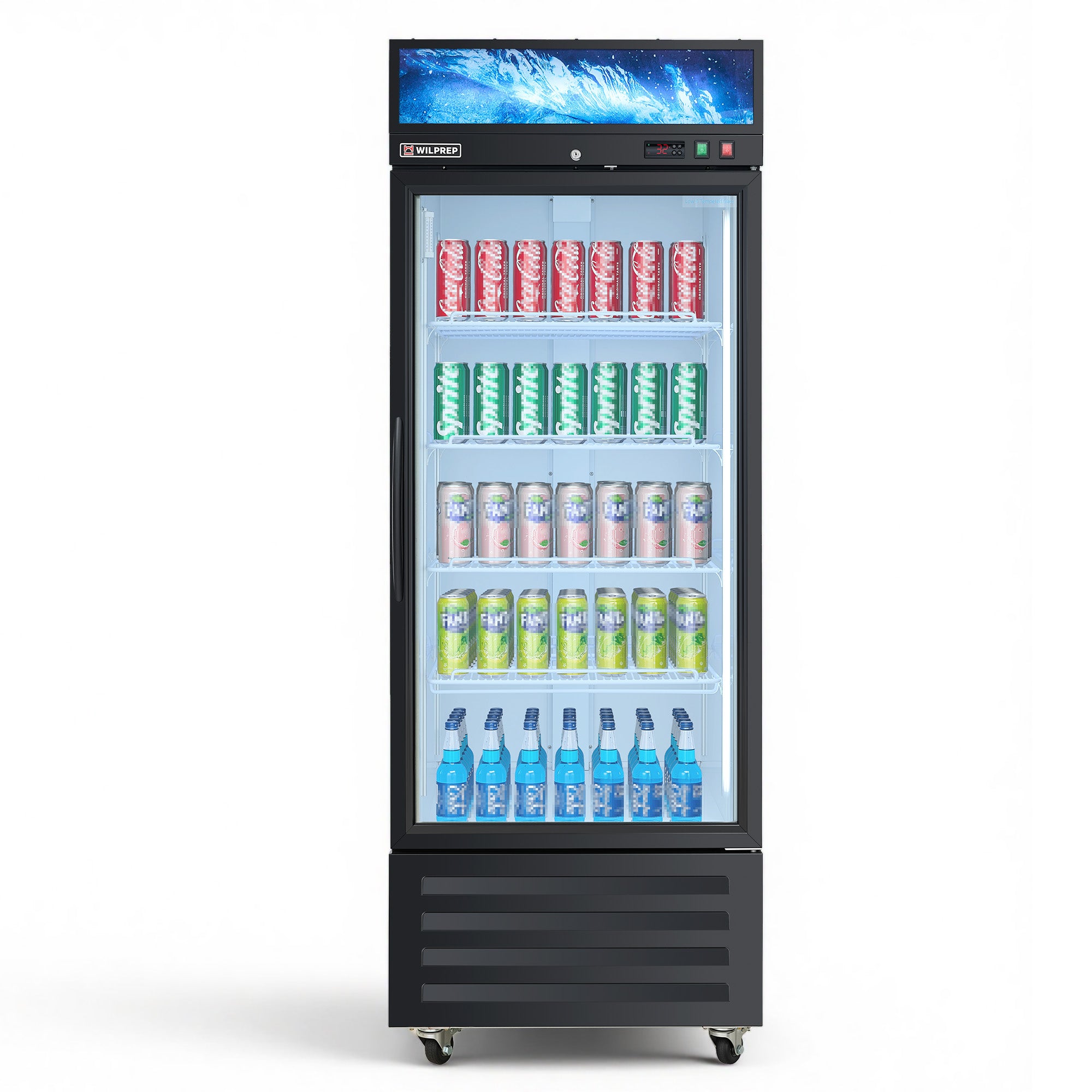 29" Commercial Single Door Display Refrigerator, 23.3 cu. ft. UL Certified