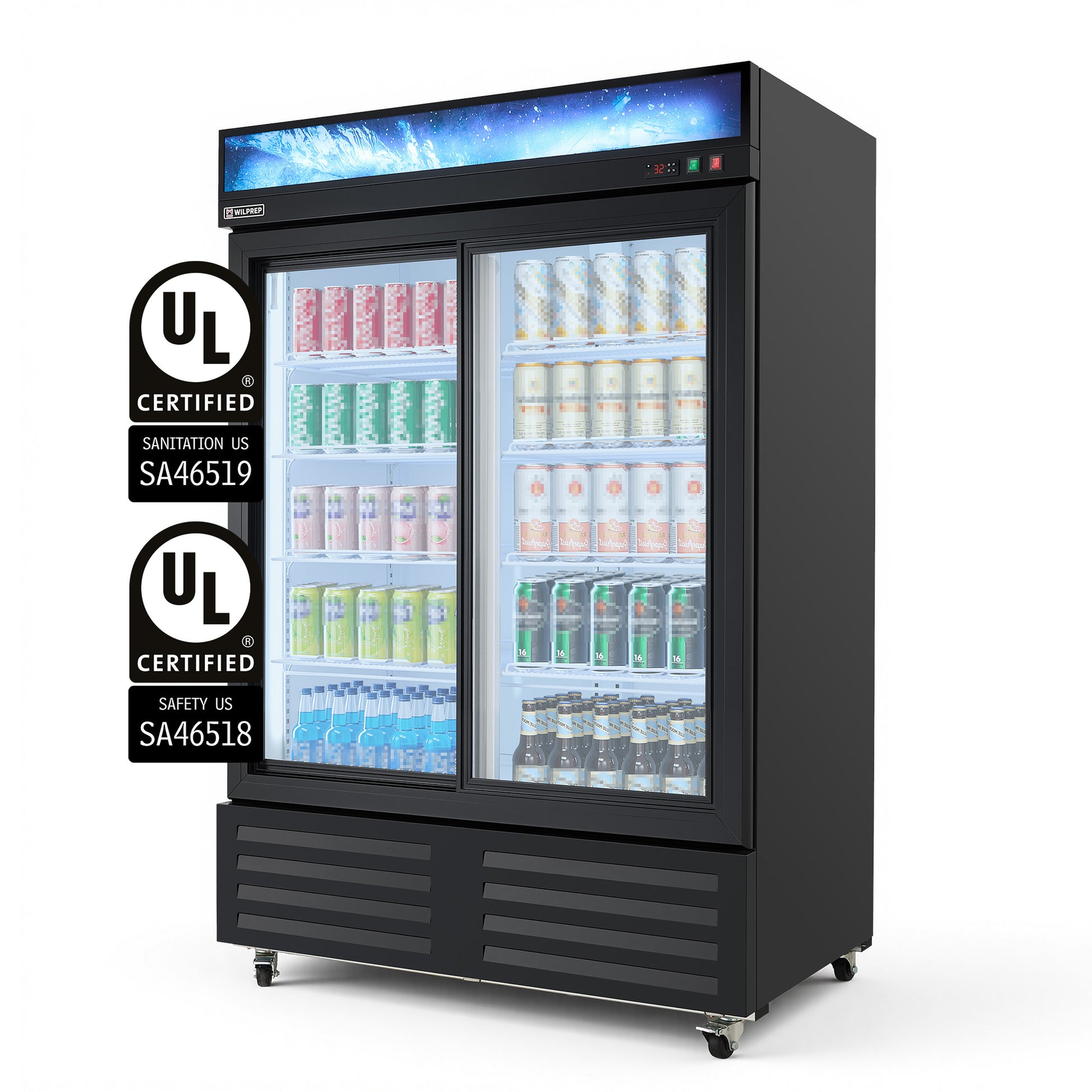 Glass Door Commercial Refrigerator