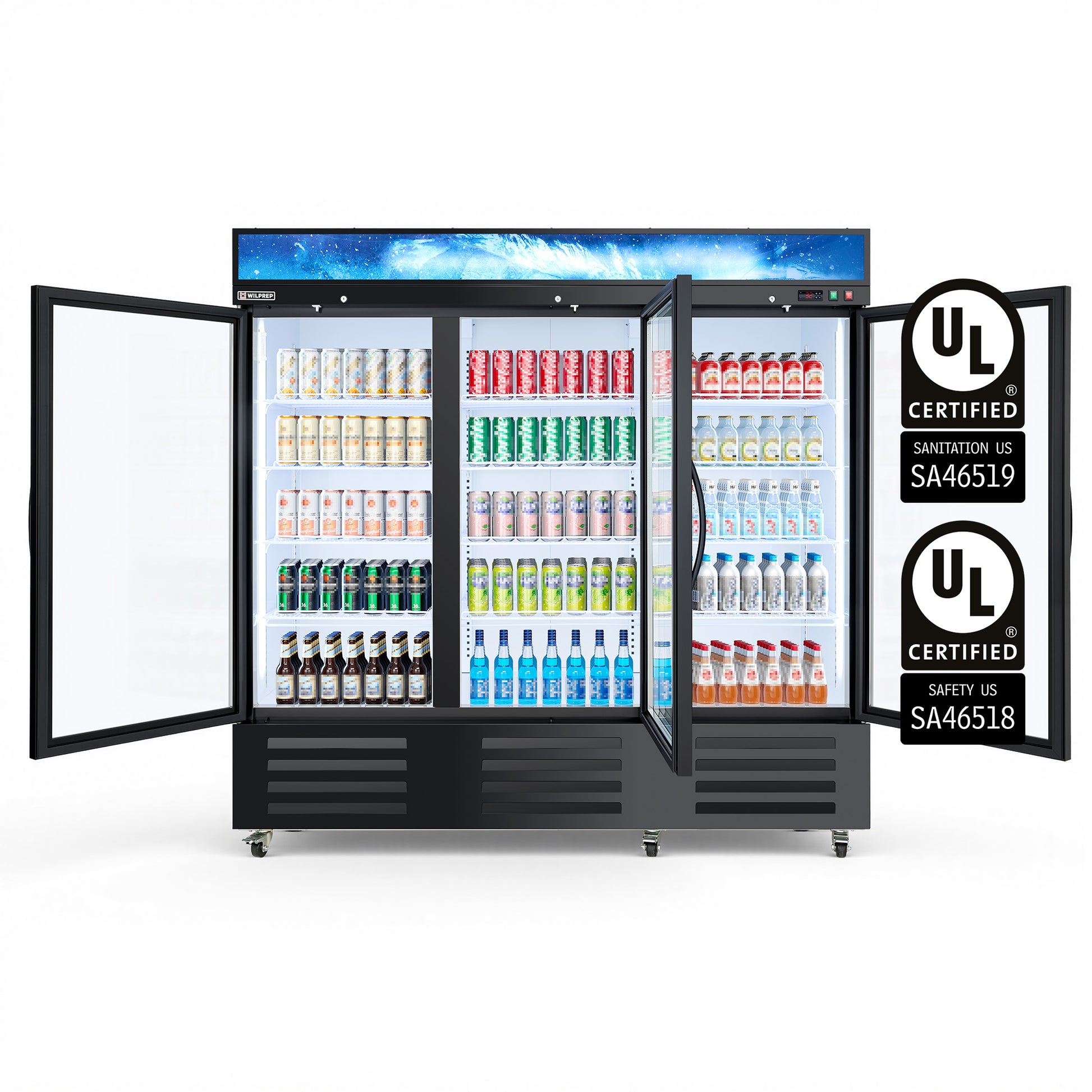 Glass Door Commercial Refrigerator