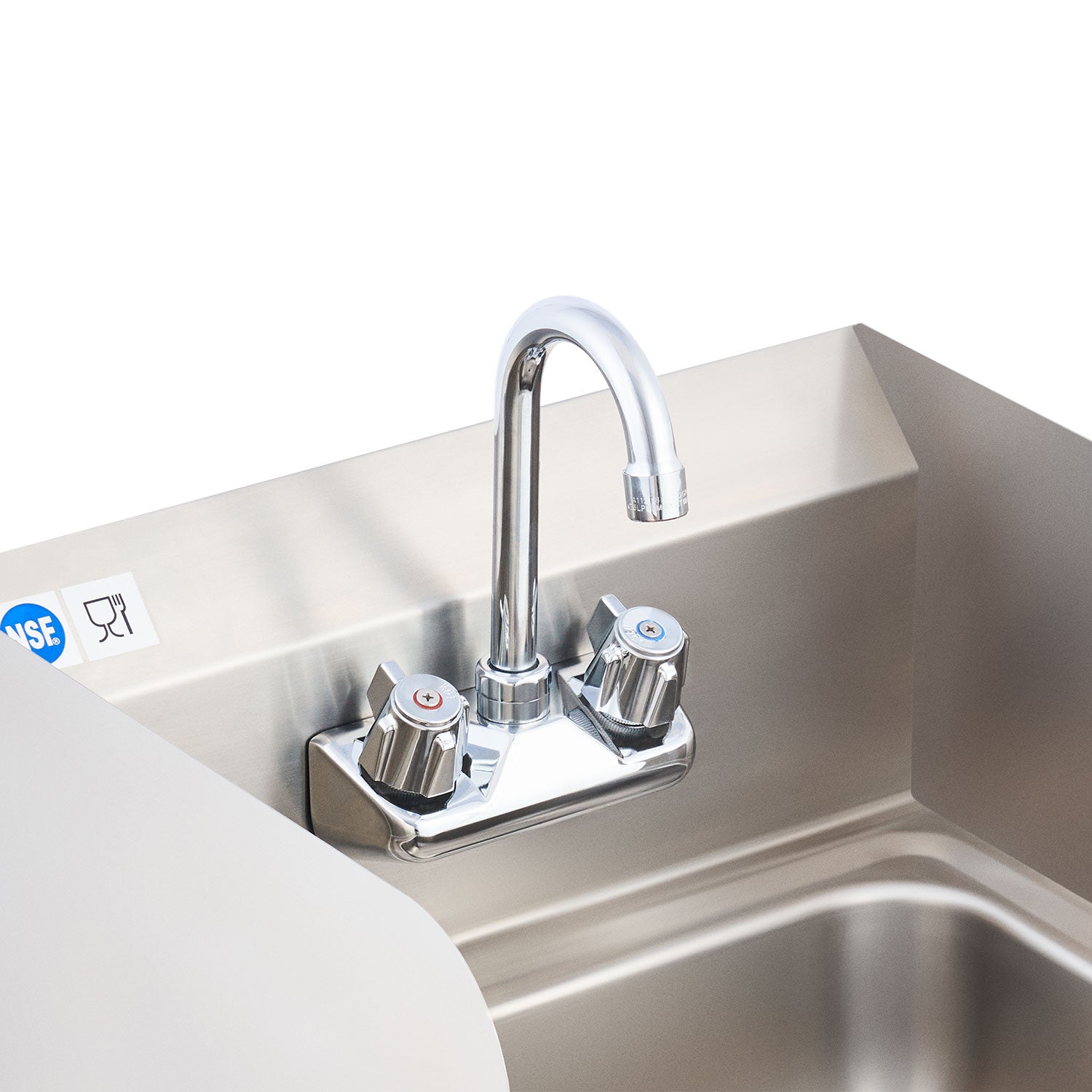 14" x 10" Stainless Steel Utility Sink with Gooseneck Faucet Strainer Copper Valve
