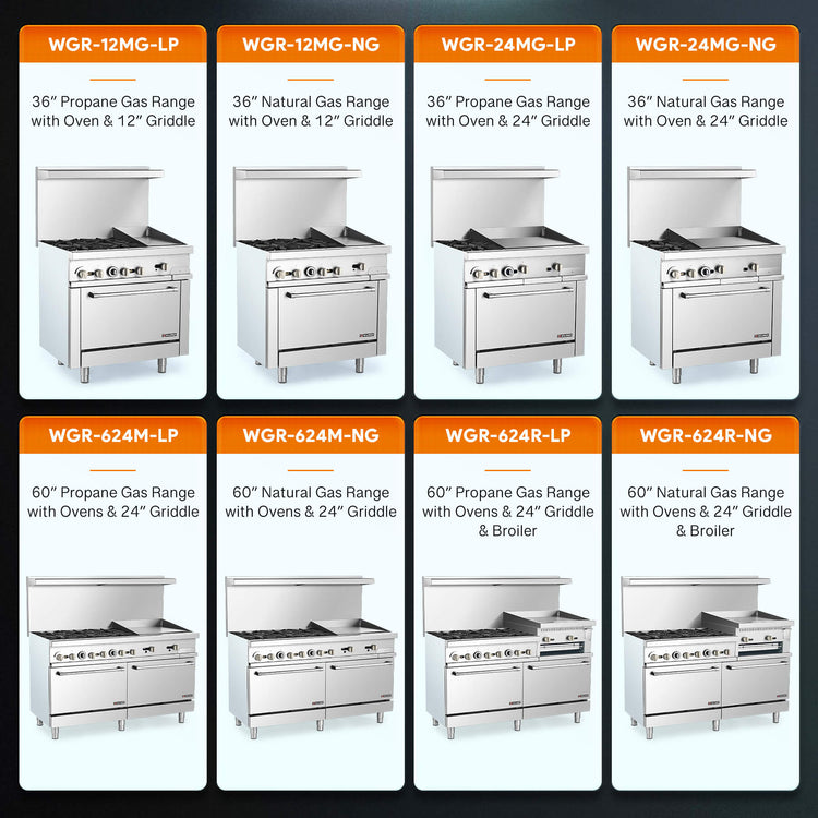 Commercial 6 Burner Gas Stove