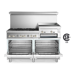 Commercial 6 Burner Stove With Oven