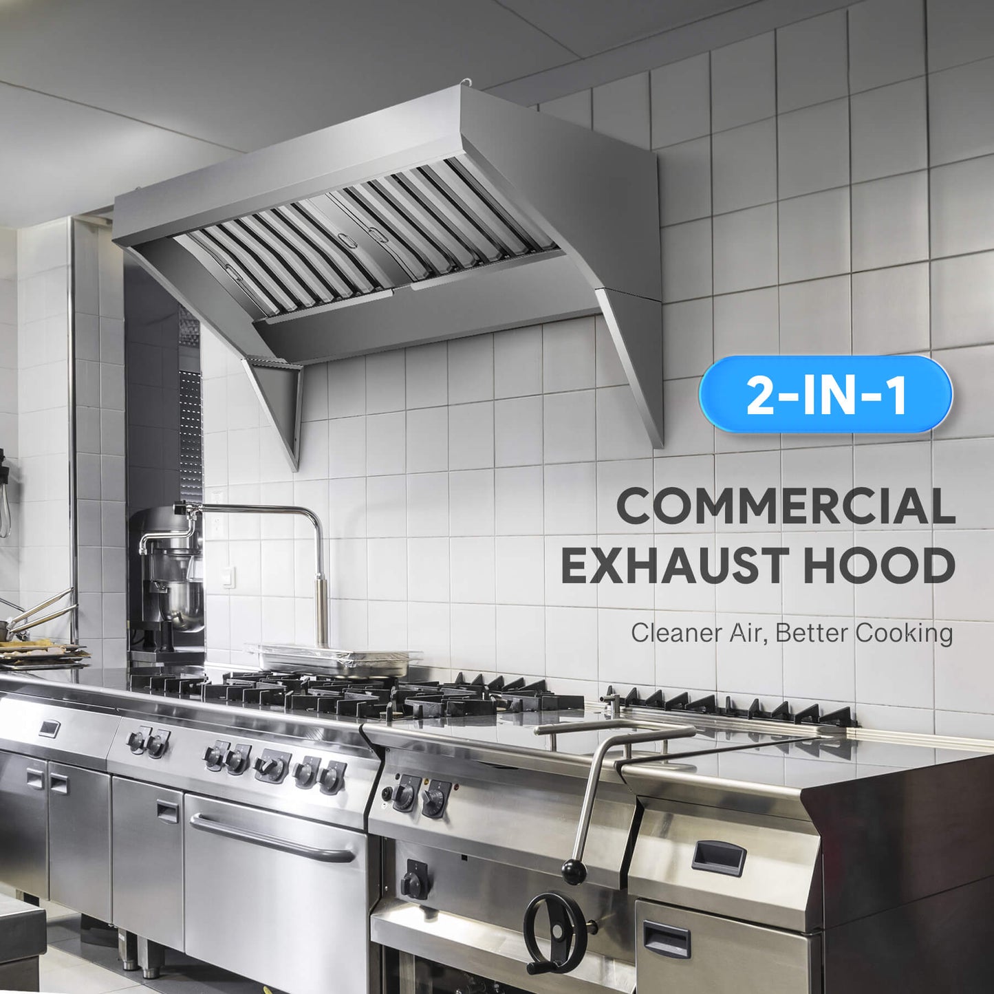 5 ft. Commercial Exhaust Hood for Sale Wilprep Kitchen