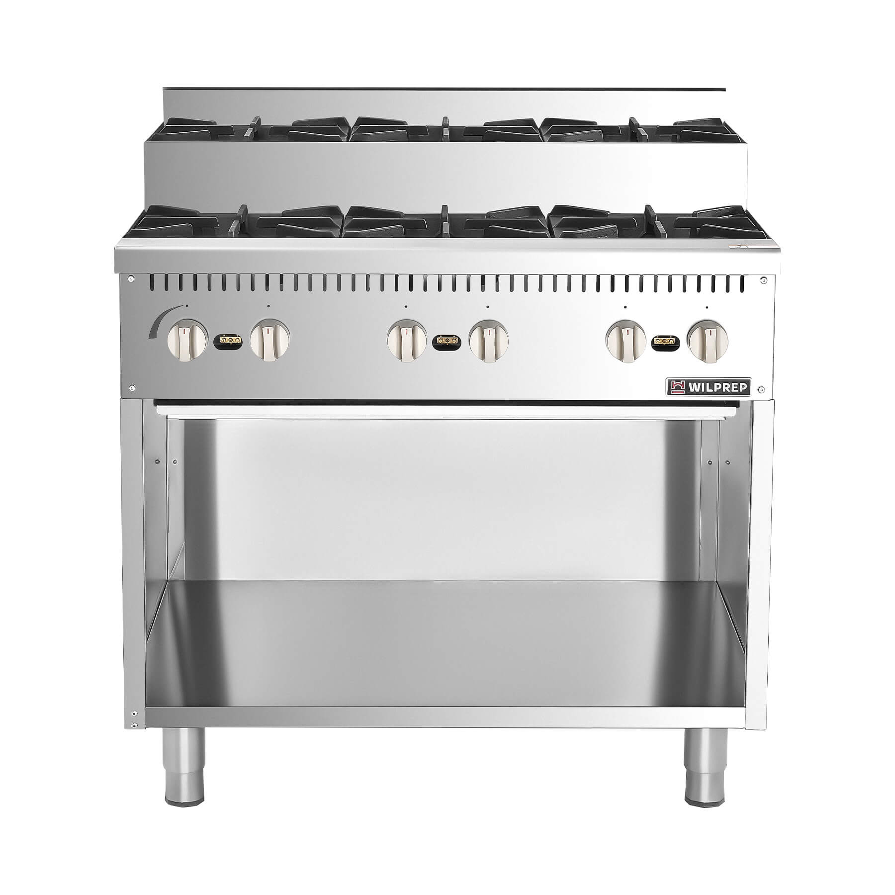 36" 6 Burner Step-Up Gas Range with Storage Base,156,000BTU