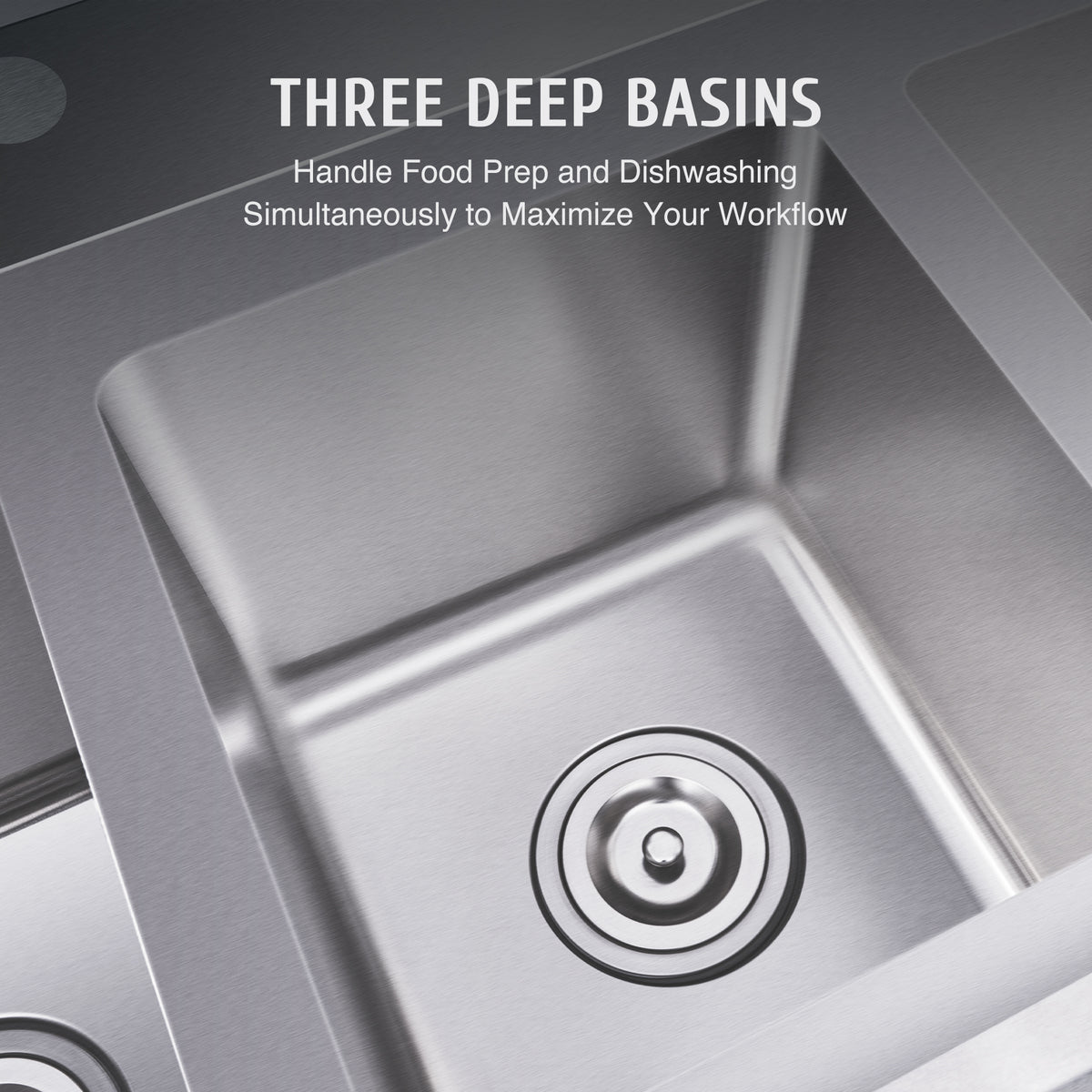 Commercial 3 Compartment Sink for Sale (11x10