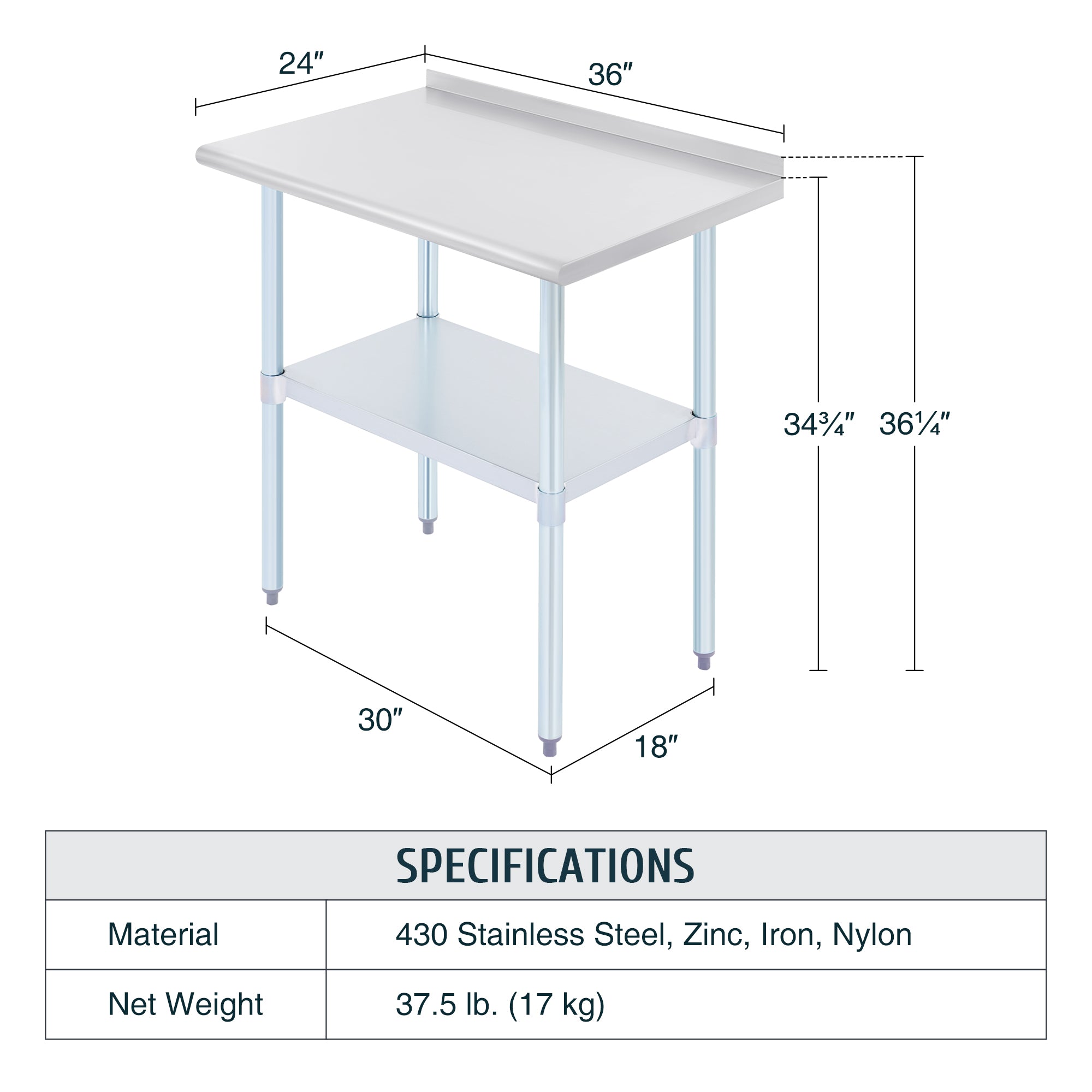 Stainless Steel Work Table With Wheels for Sale