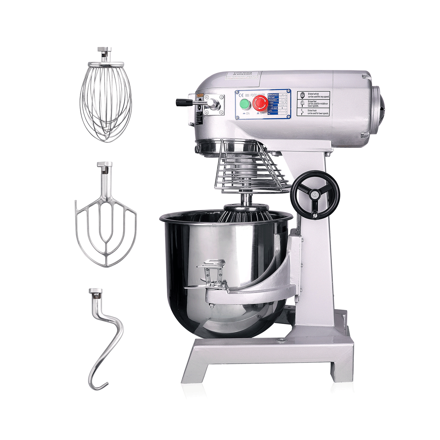 Food processor outlet dough mixer