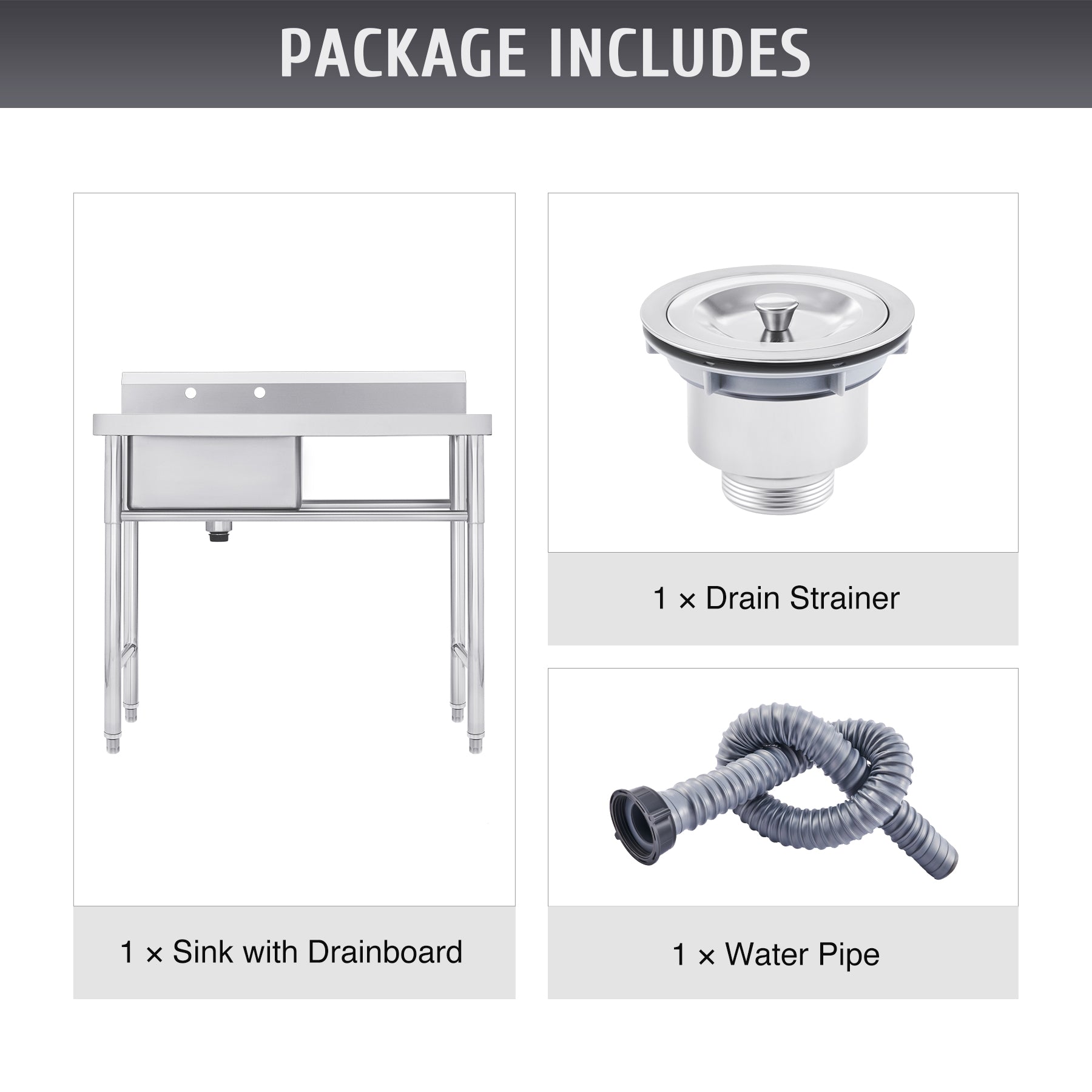Discount Commercial Stainless Steel Sink