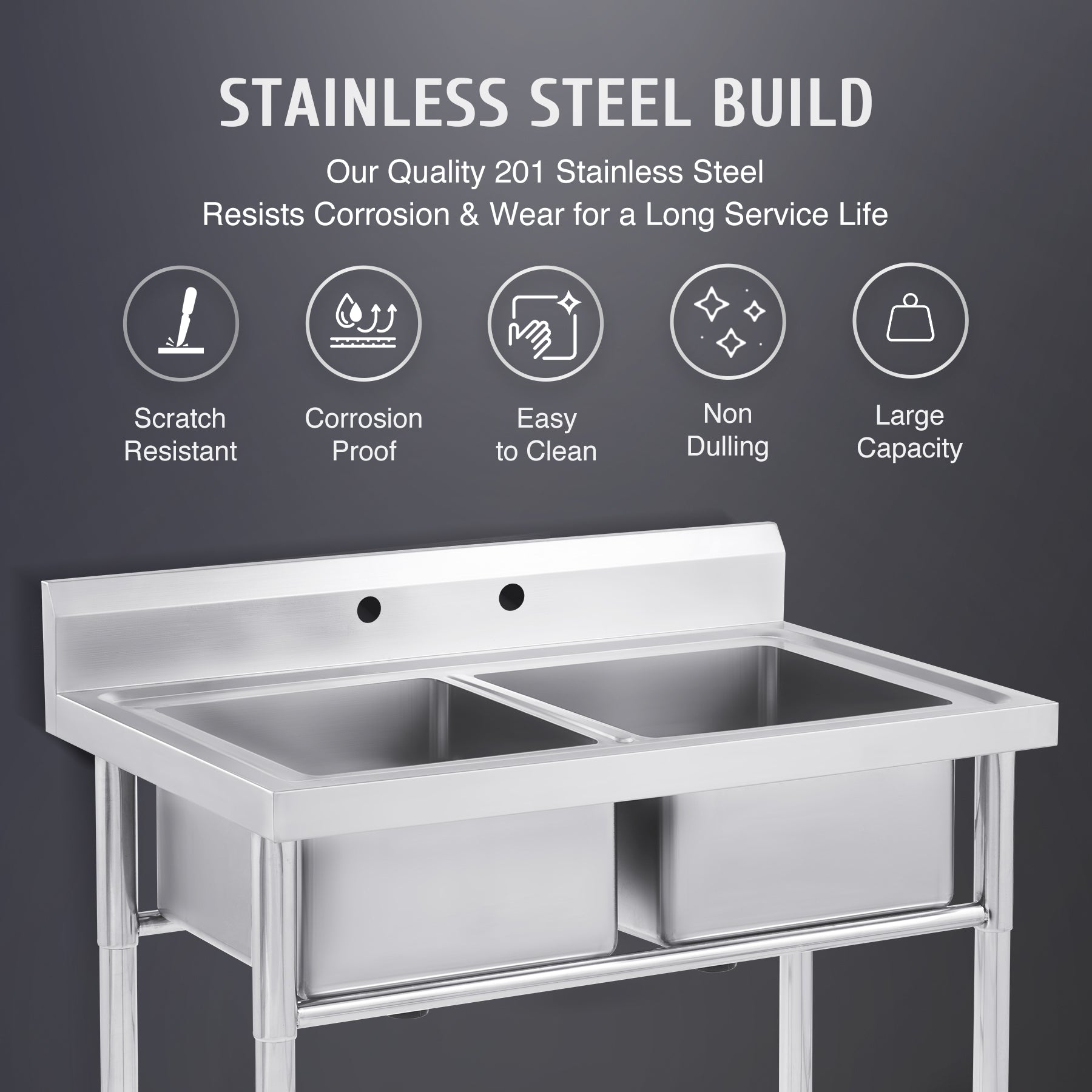 Stainless Utility Sink 16" x 14"