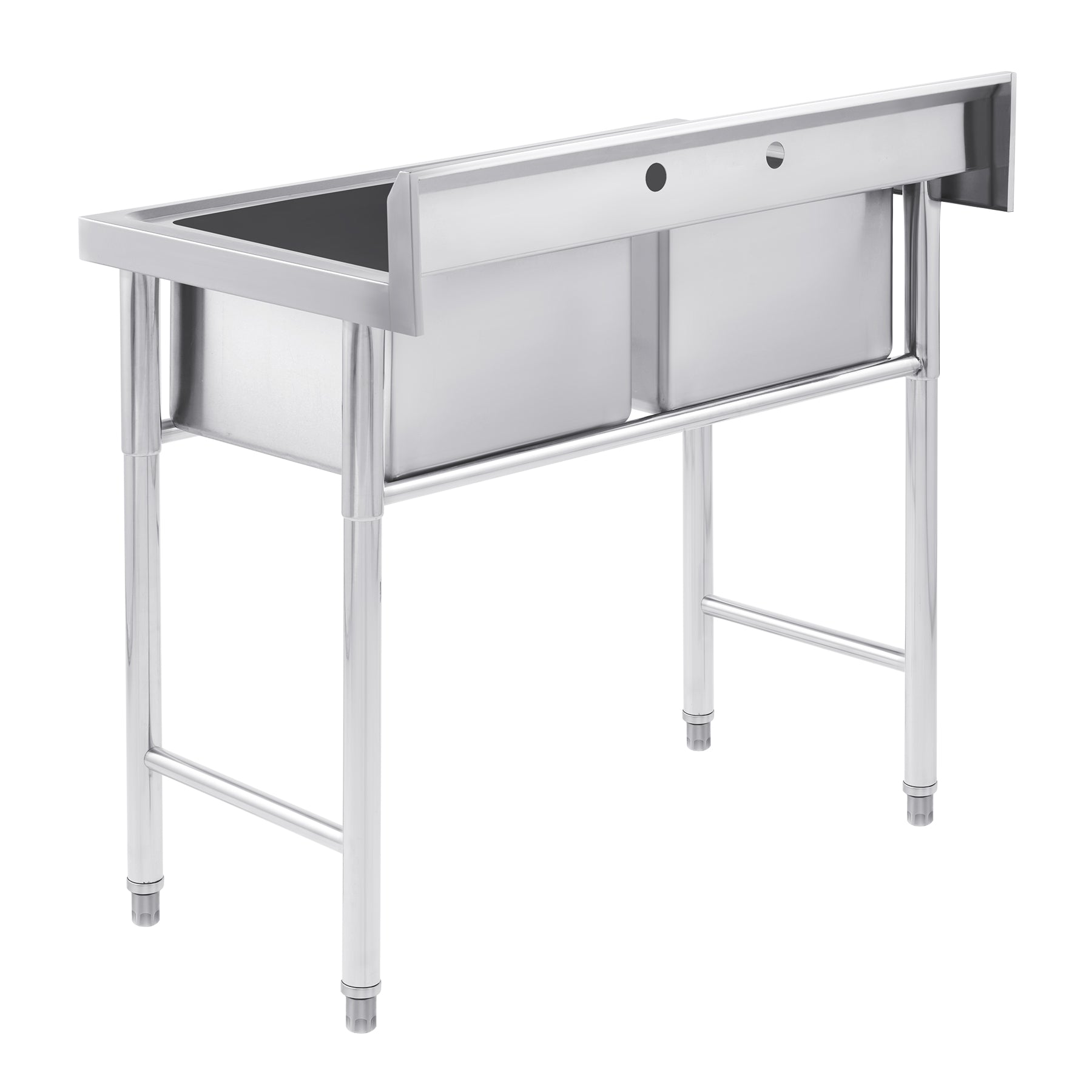 Stainless Steel Two Compartment Commercial Utility Sink
