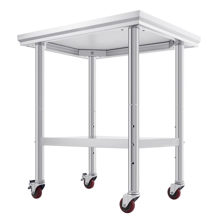 Wilprep Stainless Steel Work Table With Casters